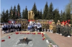 Патриотический парад воспитанников детских садов в с. Красноармейское