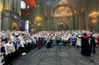 Воспитанники Воскресной школы при кафедральном храме святителя Николая г. Канаш выступил в составе «Детского Победного хора» в г. Москва